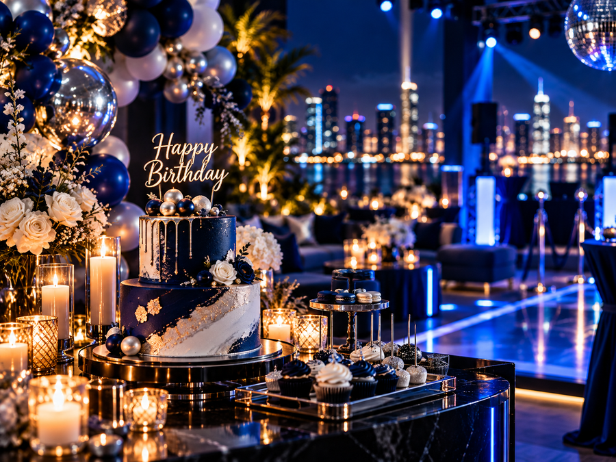 Birthday party setup